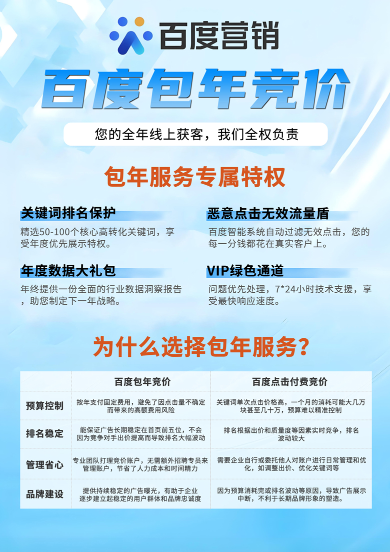 江苏百度包年竞价